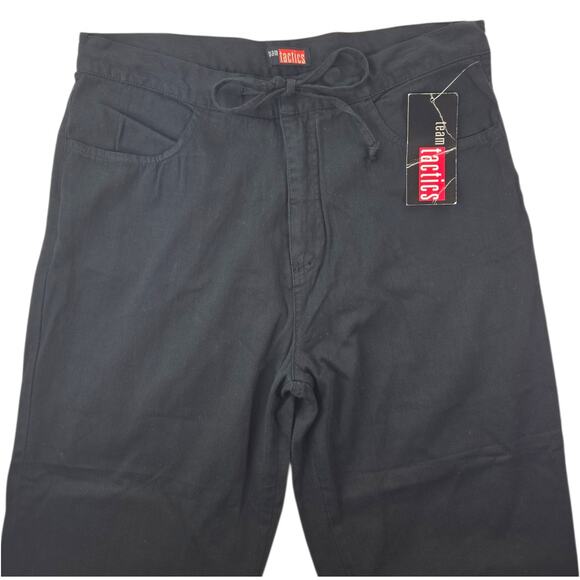 Team Tactics | Black Pull-on Pants w/Drawstring | Size Medium - Picture 3 of 5
